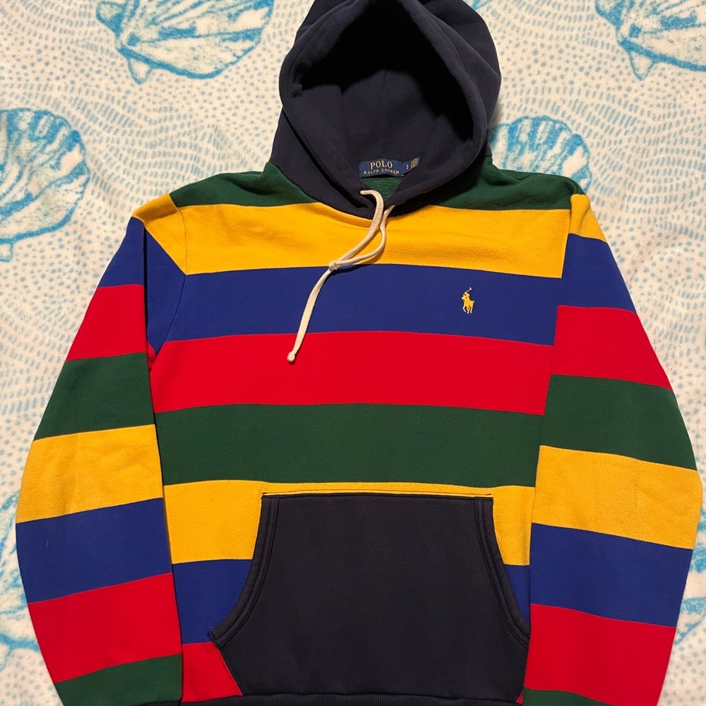Polo by Ralph Lauren Men's Colorful Striped Hoodie
